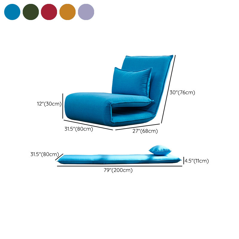 Scandinavian Pillow Included Sofa Futon Armless Convertible Sofa