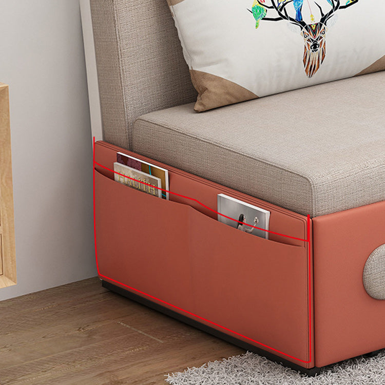 Pillow Included Sofa Futon Armless Cushion Back Convertible Sofa