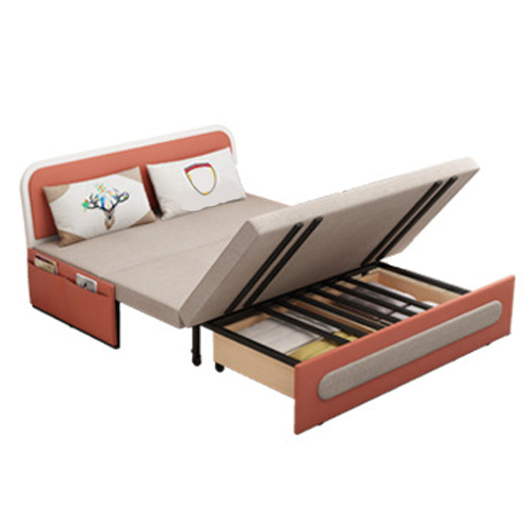 Pillow Included Sofa Futon Armless Cushion Back Convertible Sofa