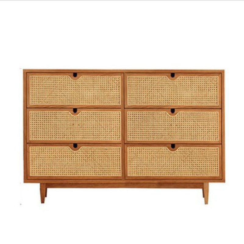 Contemporary Chest Rectangle Wicker&Rattan with Drawer Accent Chest