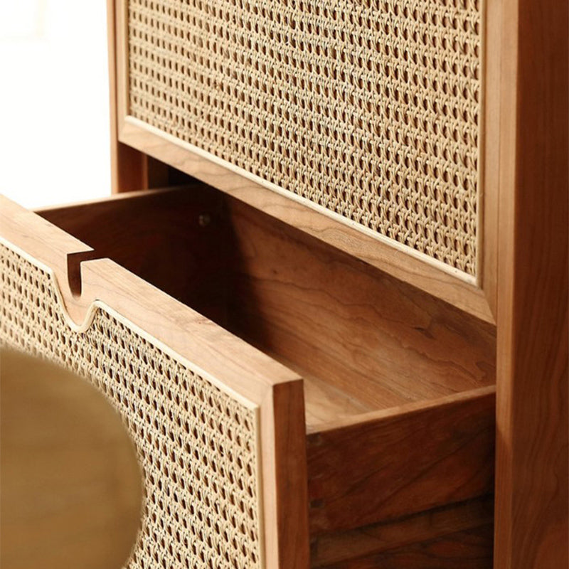 Contemporary Chest Rectangle Wicker&Rattan with Drawer Accent Chest