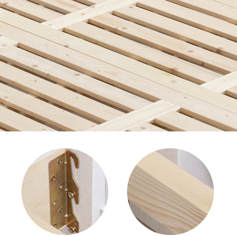 Victorian White Standard Bed in Solid Wood with Panel Headboard