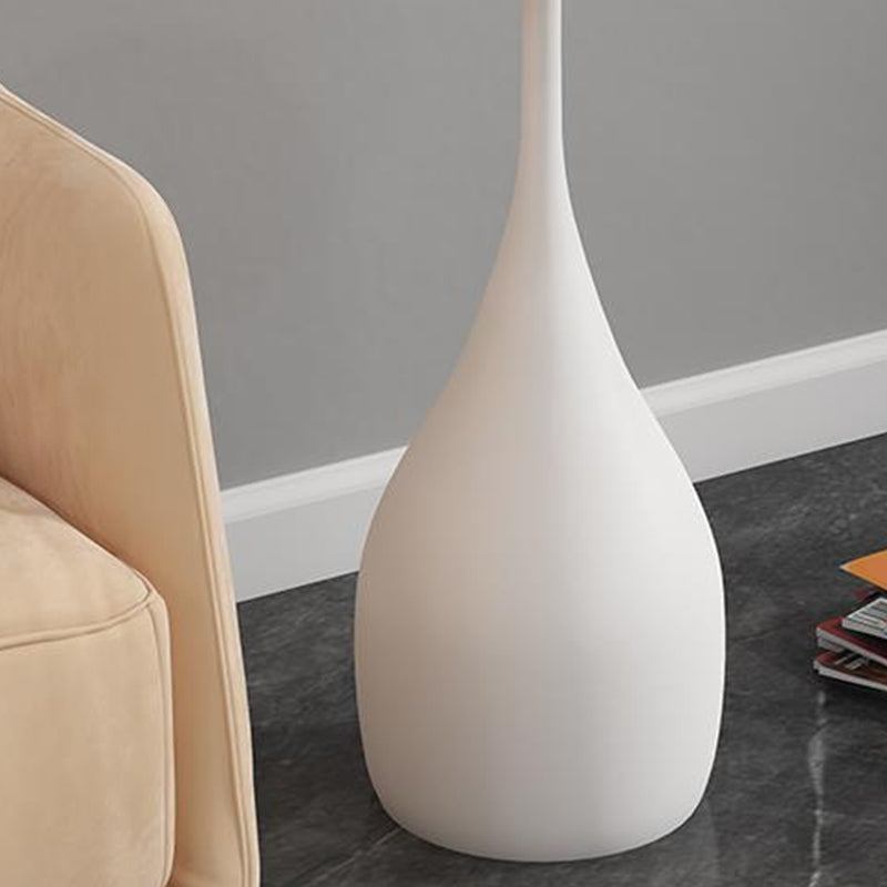 Contemporary End Table Metal Pedestal Round Living Room Side Table