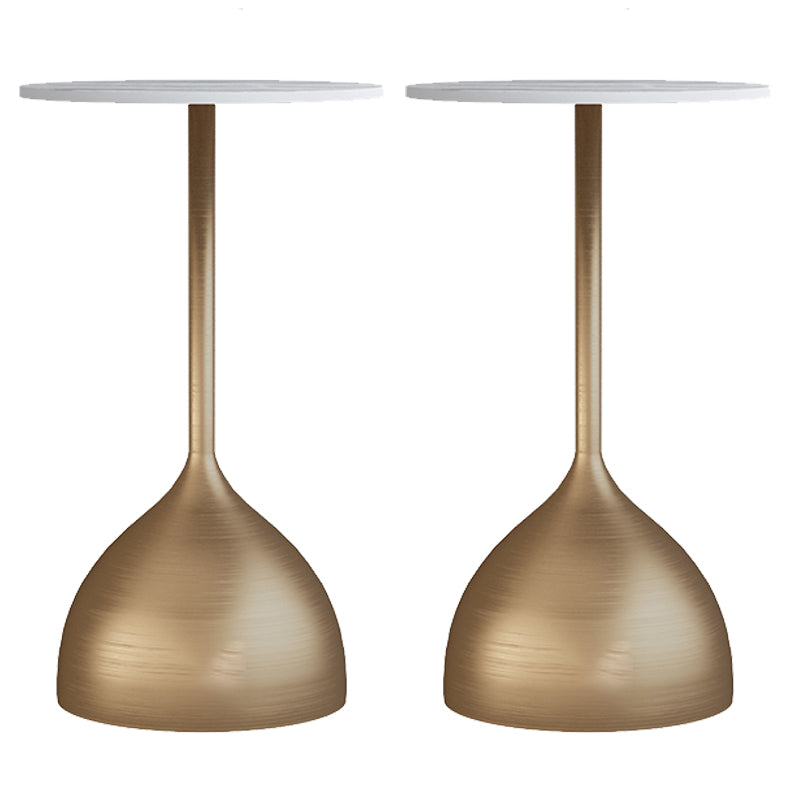 Mid-Century Round Side End Table Pedestal Base Type Sofa Table