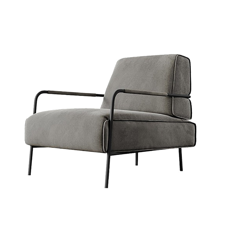 Cushion Back Vanity Armchair Basic Four Leg Chair with Cushion