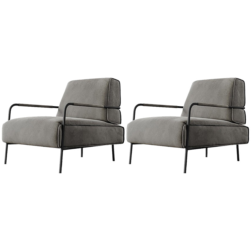 Cushion Back Vanity Armchair Basic Four Leg Chair with Cushion