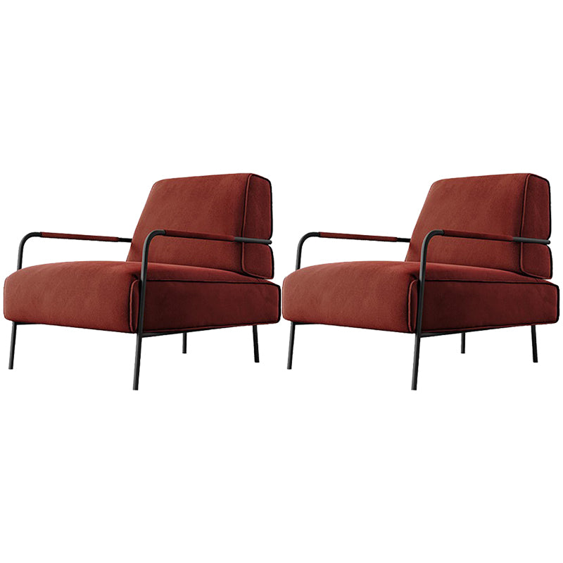 Cushion Back Vanity Armchair Basic Four Leg Chair with Cushion
