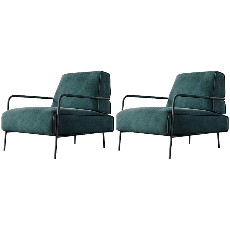 Cushion Back Vanity Armchair Basic Four Leg Chair with Cushion