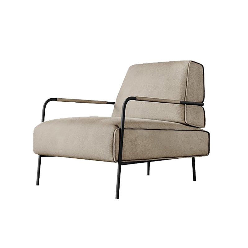 Cushion Back Vanity Armchair Basic Four Leg Chair with Cushion