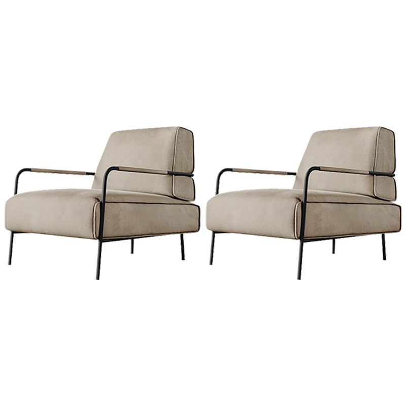 Cushion Back Vanity Armchair Basic Four Leg Chair with Cushion