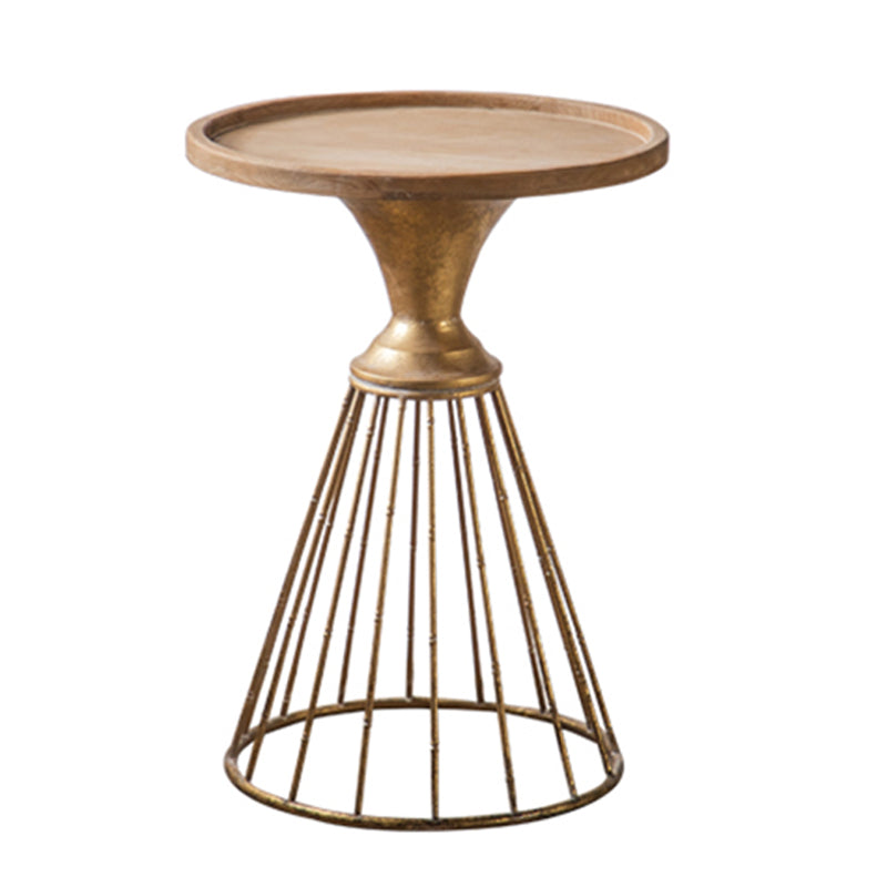 French Country Frame End Table Antique Brass Ironcraft End Table