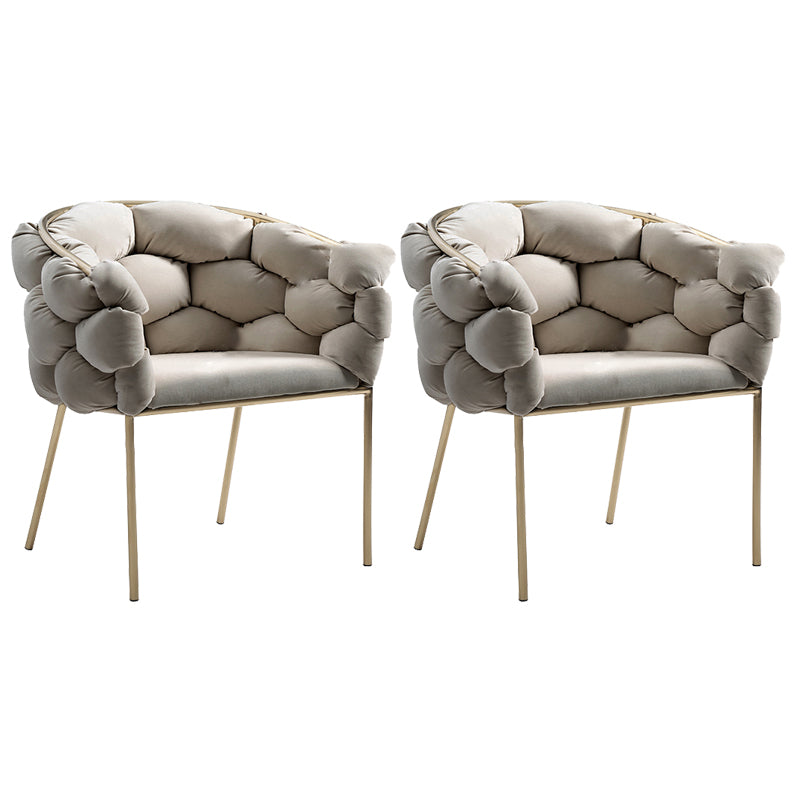 Sloped Arms Lounge Chair Basic Four Legs Chair for Living Room