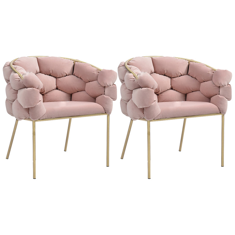 Sloped Arms Lounge Chair Basic Four Legs Chair for Living Room