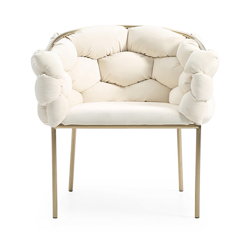 Sloped Arms Lounge Chair Basic Four Legs Chair for Living Room