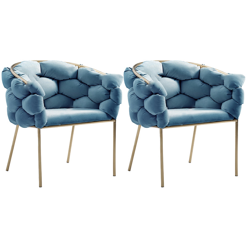 Sloped Arms Lounge Chair Basic Four Legs Chair for Living Room
