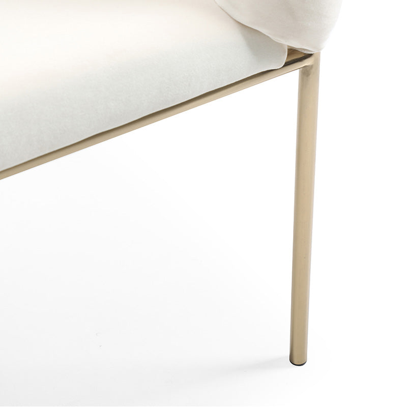 Sloped Arms Lounge Chair Basic Four Legs Chair for Living Room