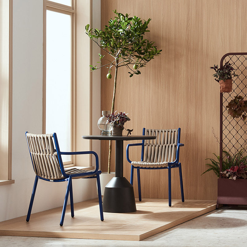 Fixed Back Lounge Chair Basic Four Legs Chair for Living Room