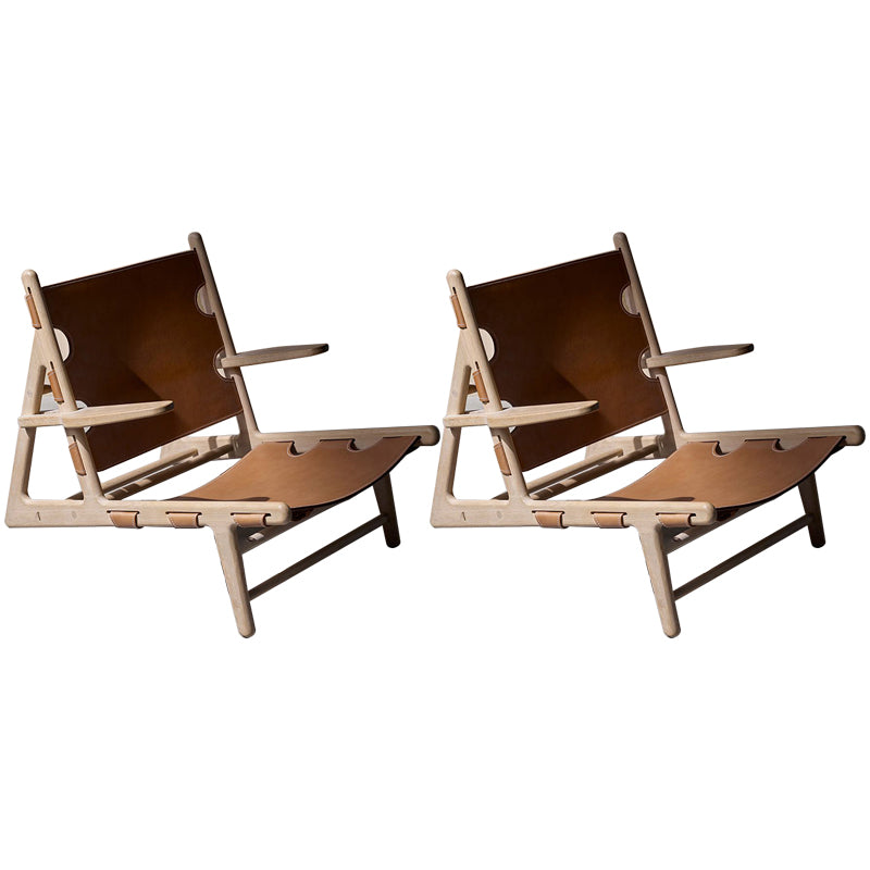 Reclining Lounge Chair Solid Wood Frame Chair for Living Room