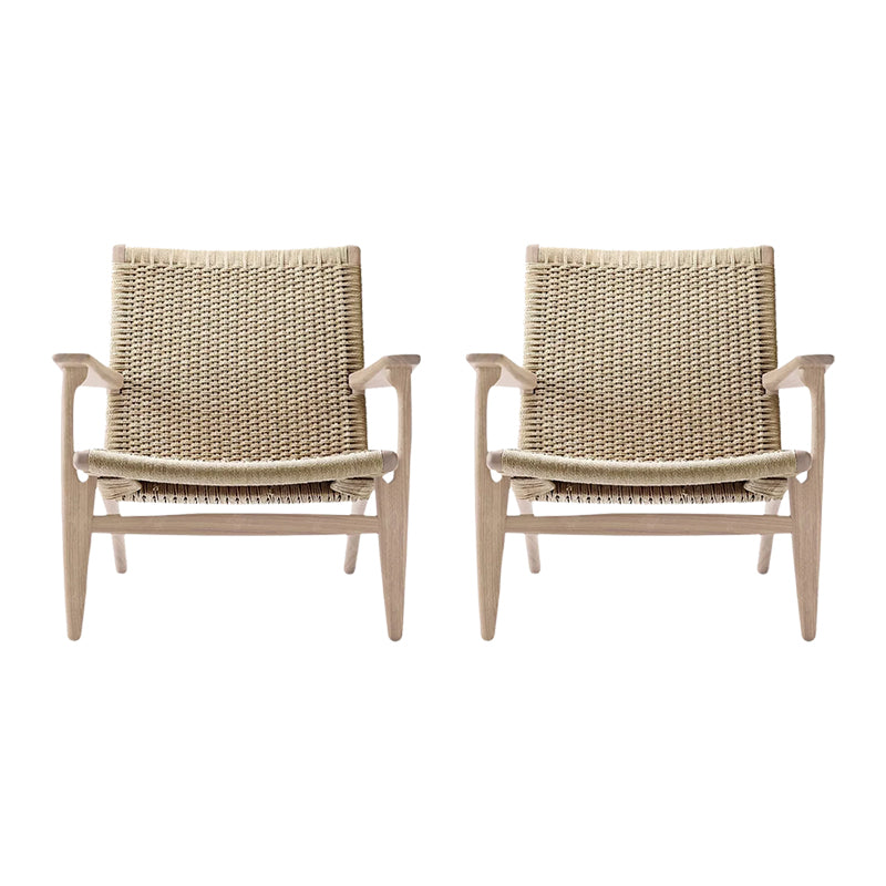 Reclining Lounge Chair Solid Wood Frame Chair for Living Room