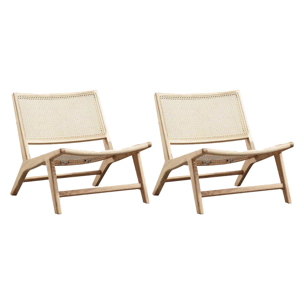 Reclining Lounge Chair Solid Wood Frame Chair for Living Room