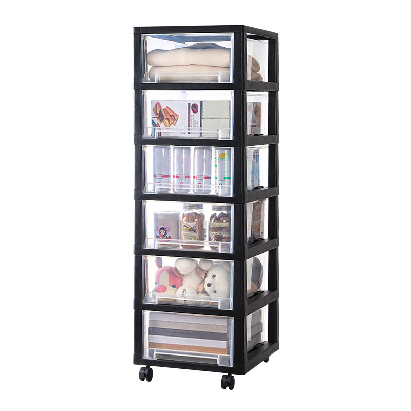 Modern Plastic File Cabinet Drawers Filing Cabinet with Castors