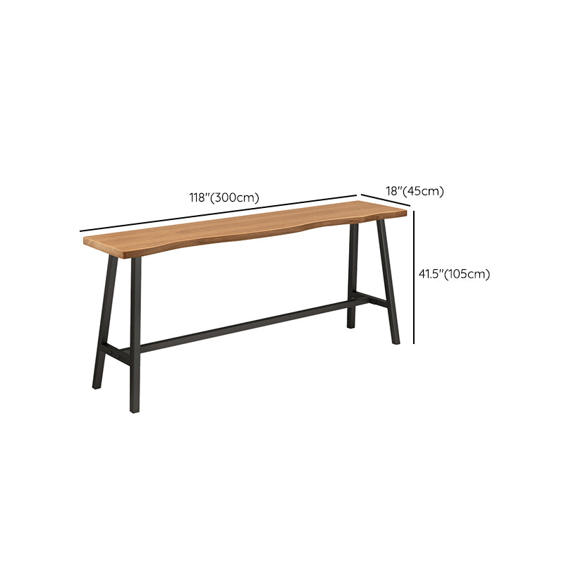 Modern Bar Table Set 1/2/4 Pcs Pine Solid Wood Bar Table and Backless Stools