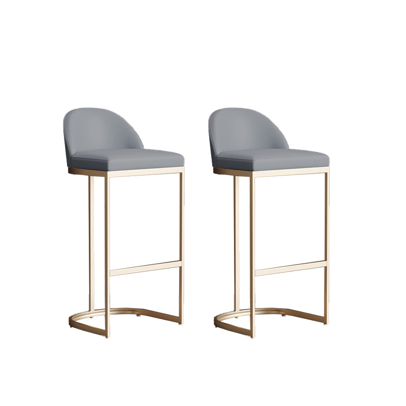 Glam Style 1/2/5 Pieces Bar Table Set Rectangle Bar Table with High Metal Stools