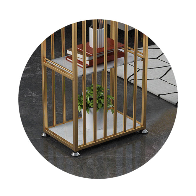 Glam 1/2/3 Pieces Bar Table Set Rectangle Bar Table with Metal High Stools