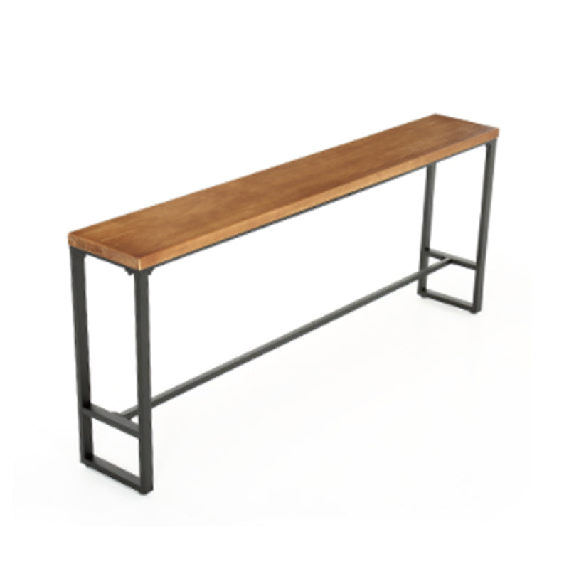 Industrial 1/5/9 Pieces Bar Table Set Rectangle Wood Counter Table with Stools for Cafe