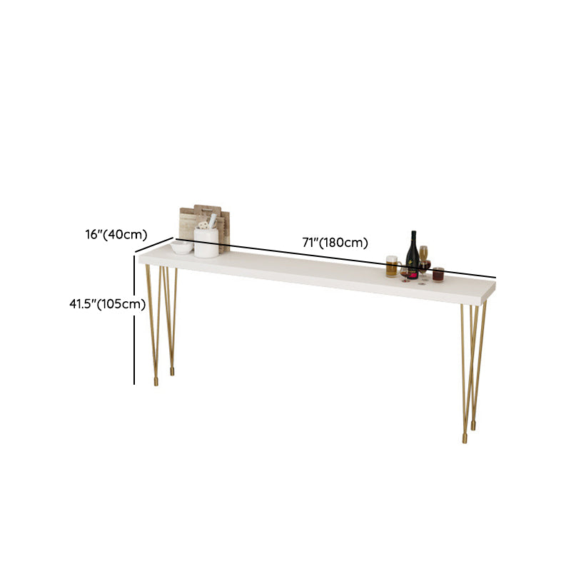 Glam Style Rectangle Bar Table Set 1/2/3/5/9 Pieces Solid Wood Counter Table