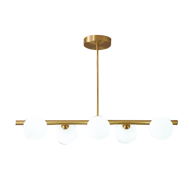 Glass Globe Island Lighting Modern Multiple-Light Island Pendant Lights