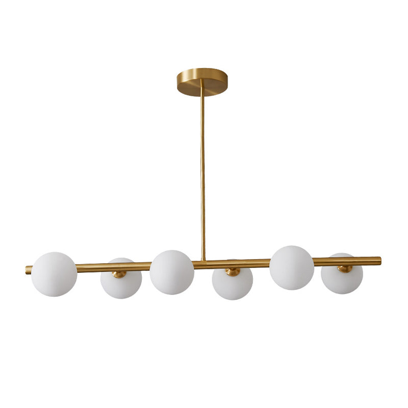 Glass Globe Island Lighting Modern Multiple-Light Island Pendant Lights
