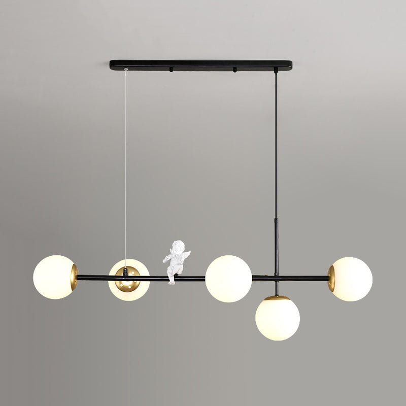 Modern Minimalist Island Light Glass Hanging Light for Dining Room