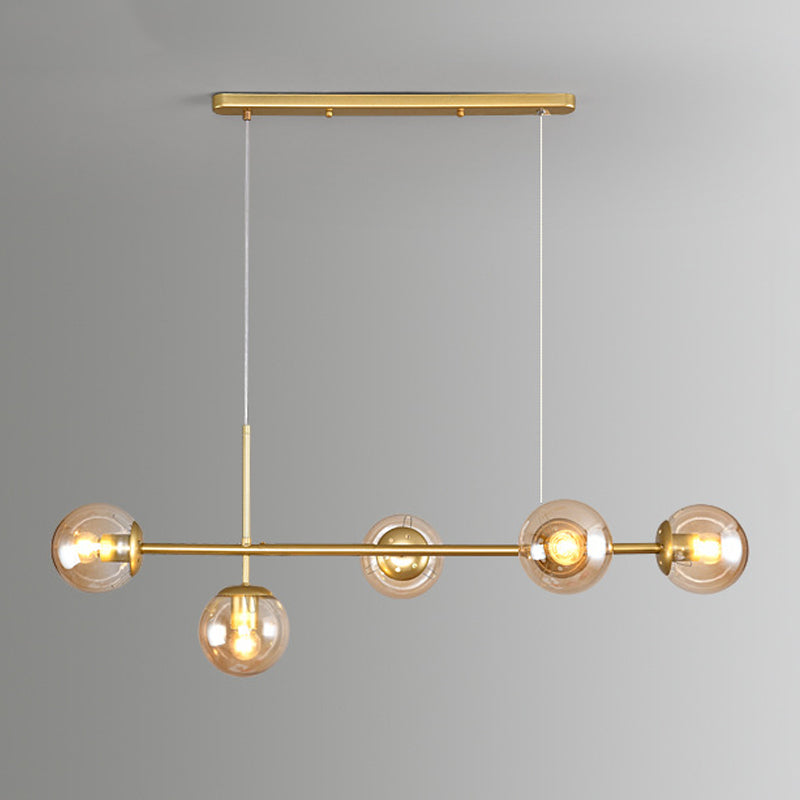 Modern Minimalist Island Light Glass Hanging Light for Dining Room