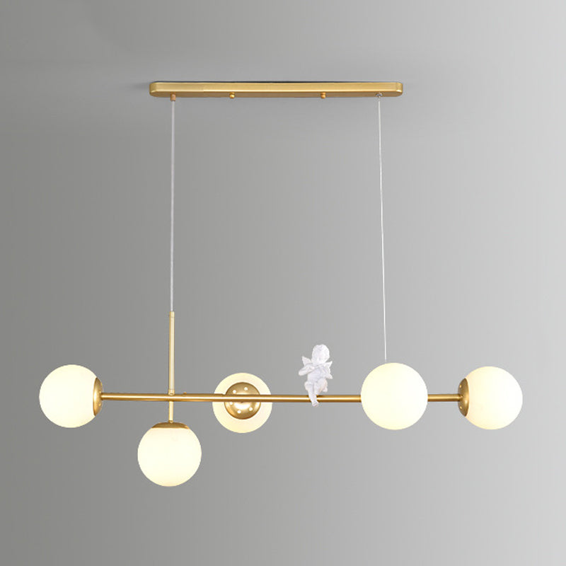 Modern Minimalist Island Light Glass Hanging Light for Dining Room