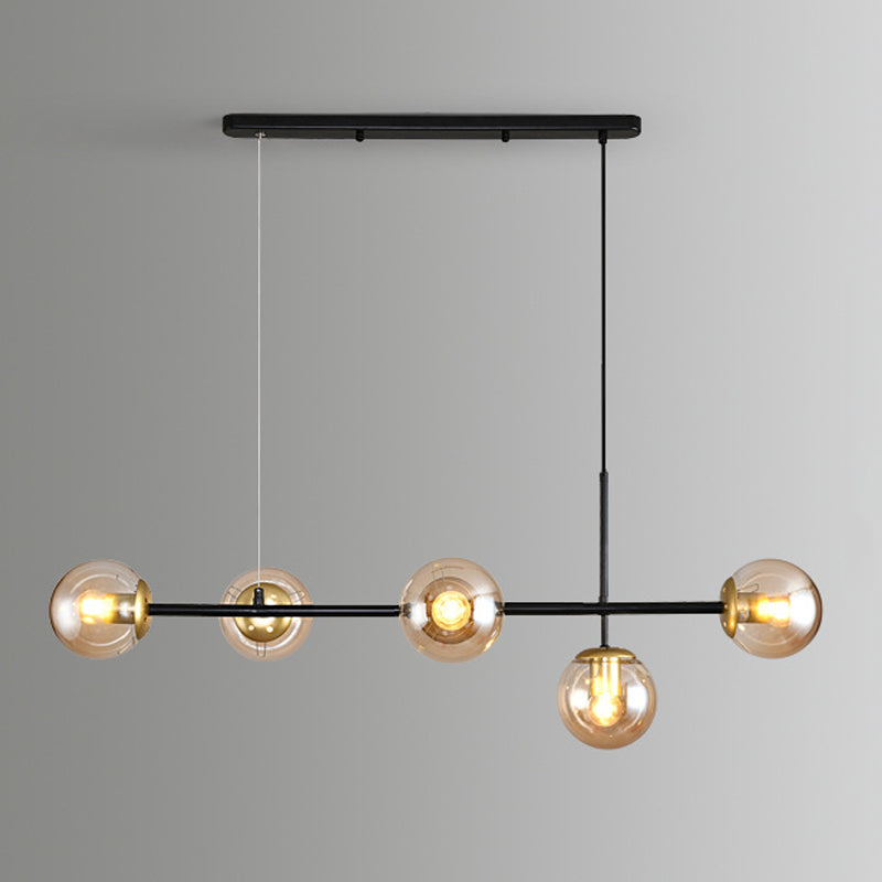 Modern Minimalist Island Light Glass Hanging Light for Dining Room