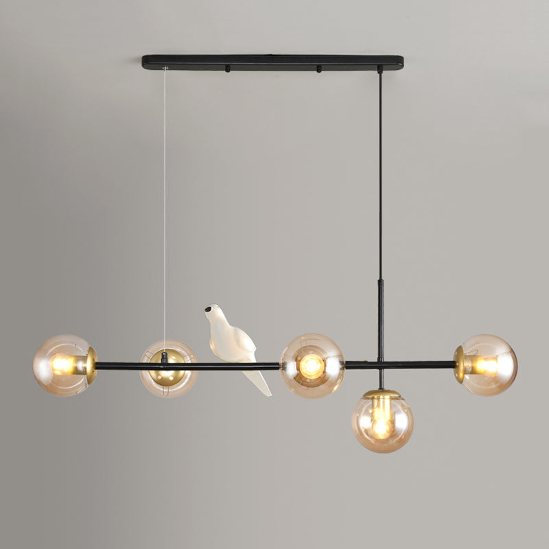Modern Minimalist Island Light Glass Hanging Light for Dining Room