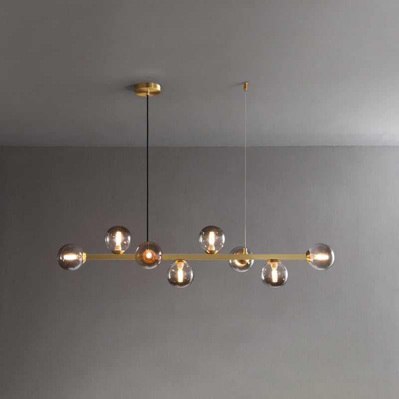 Contemporary Island Light Glass Hanging Light for Dining Room