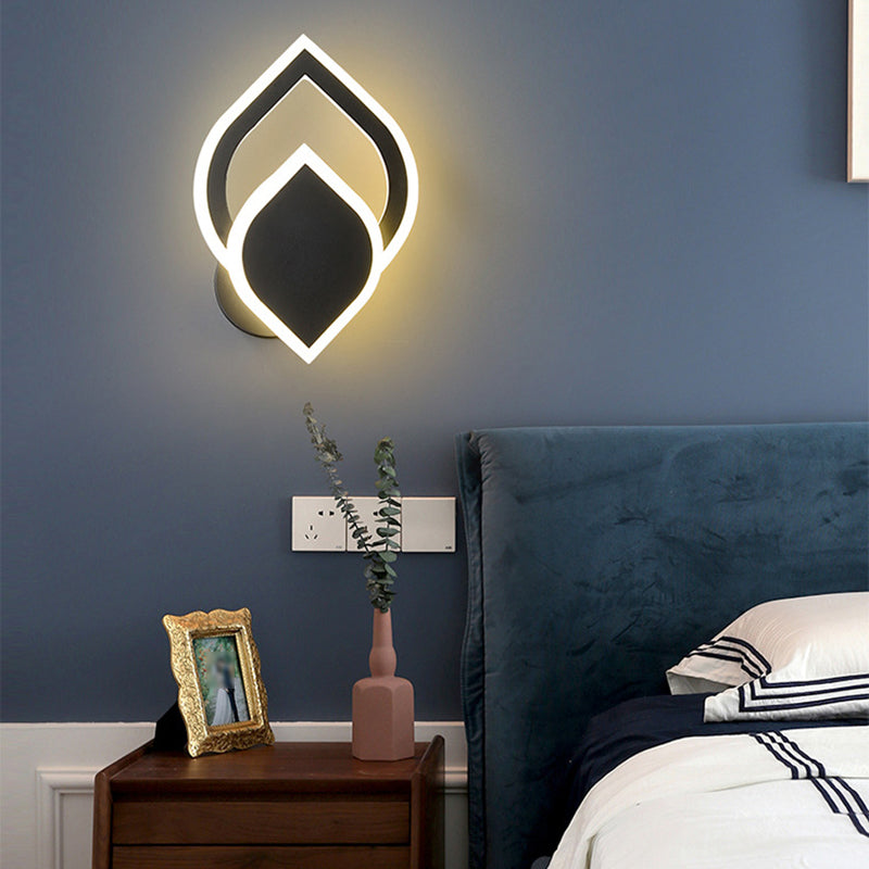 Metal Geometric Wall Mount Lamp Simple 1 Light Wall Mounted Light Fixture