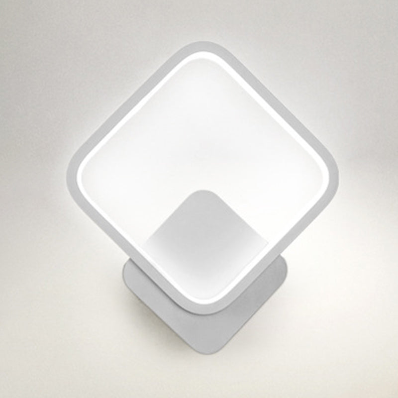 Square Wall Light Sconces Modern Metal 1 Light Wall Mount Light Fixture