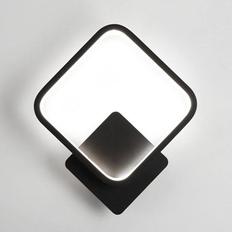 Square Wall Light Sconces Modern Metal 1 Light Wall Mount Light Fixture