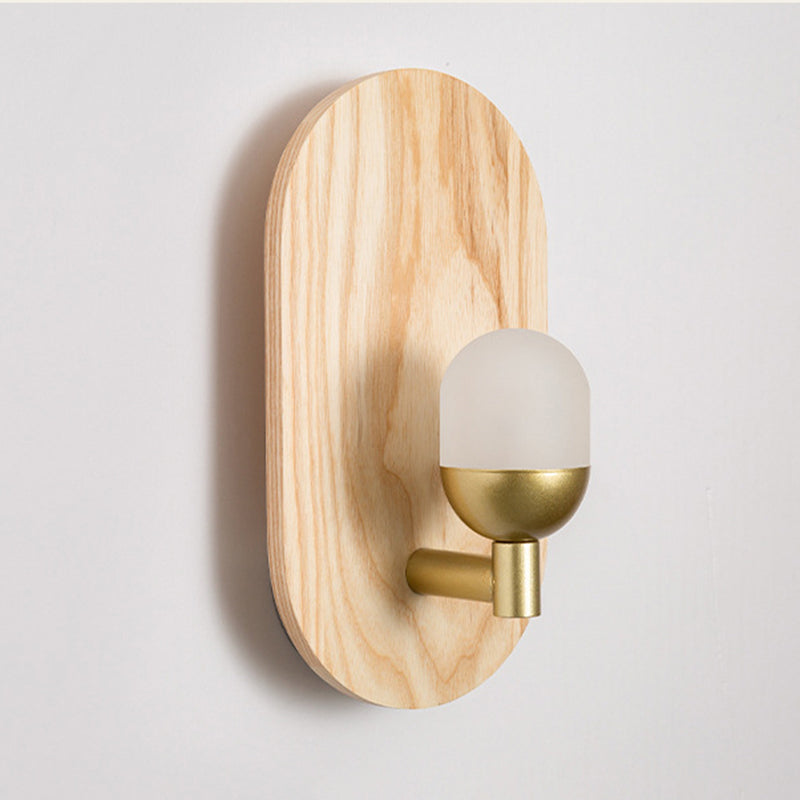 Modernism Wood Wall Light Acrylic Shaded Lighting for Bedroom