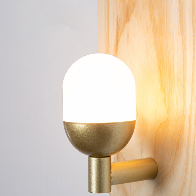Modernism Wood Wall Light Acrylic Shaded Lighting for Bedroom