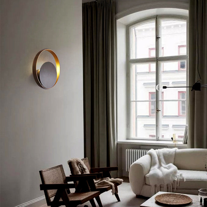 Postmodern Wall Lamp 1-Light Wall Mount Lamp with Metal for Living Room