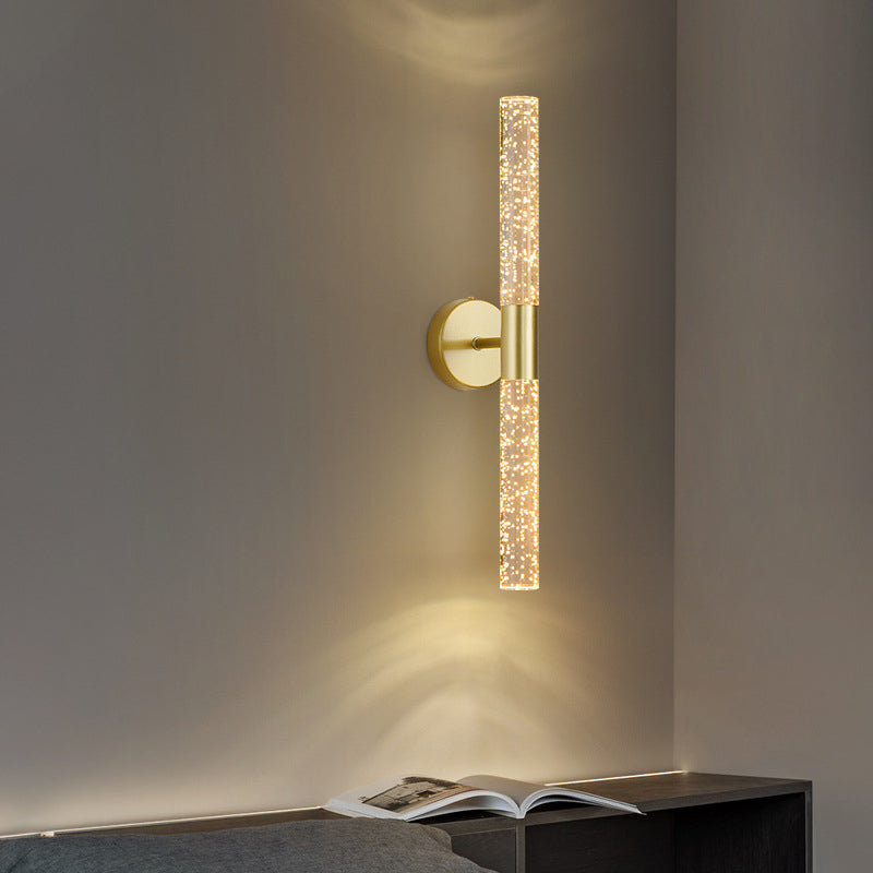 Modernism Metal Wall Light Black/Golden Lighting for Room Hallway