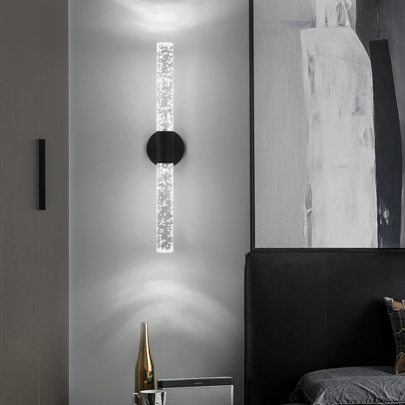 Modernism Metal Wall Light Black/Golden Lighting for Room Hallway
