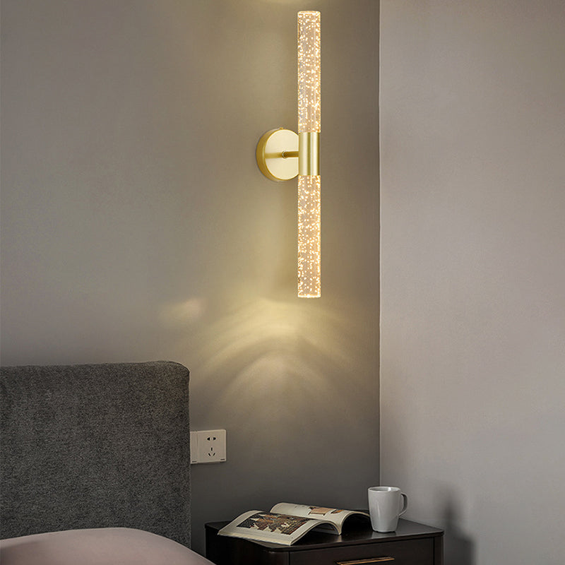 Modernism Metal Wall Light Black/Golden Lighting for Room Hallway