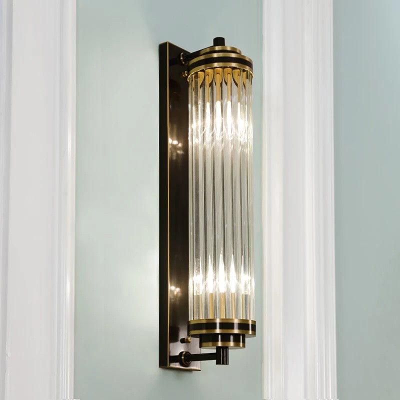 Cylinder Shape Metal Wall Light Modern Style Wall Light Sconce for Living Room