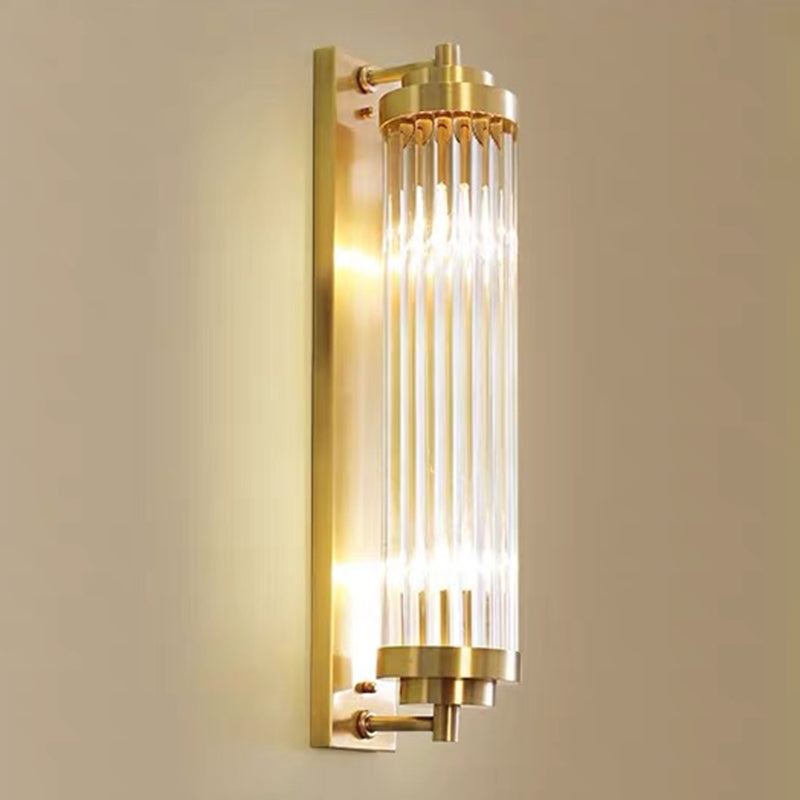 Cylinder Shape Metal Wall Light Modern Style Wall Light Sconce for Living Room