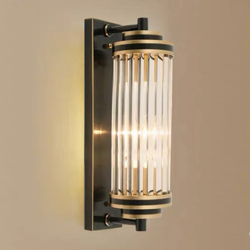 Cylinder Shape Metal Wall Light Modern Style Wall Light Sconce for Living Room